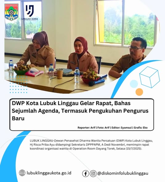 DWP Kota Lubuk Linggau Gelar Rapat, Bahas Sejumlah Agenda, Termasuk Pengukuhan Pengurus Baru
