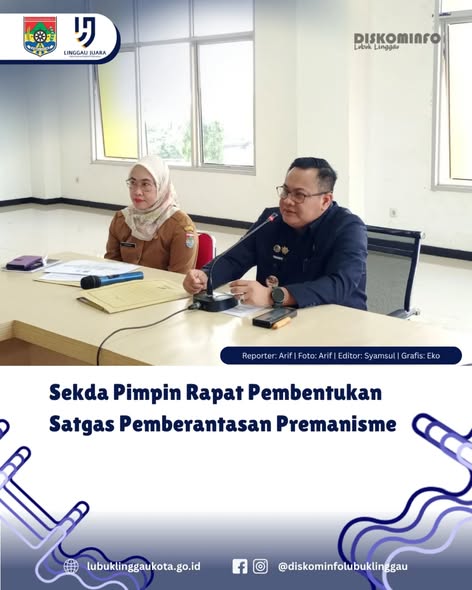 Sekda Pimpin Rapat Pembentukan Satgas Pemberantasan Premanisme