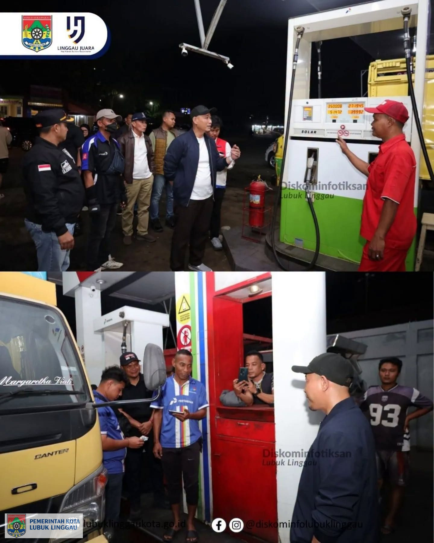 Tindak Lanjuti Keluhan Masyarakat, Wako Sidak pengusian Solar di SPBU ‎LUBUKLINGGAU