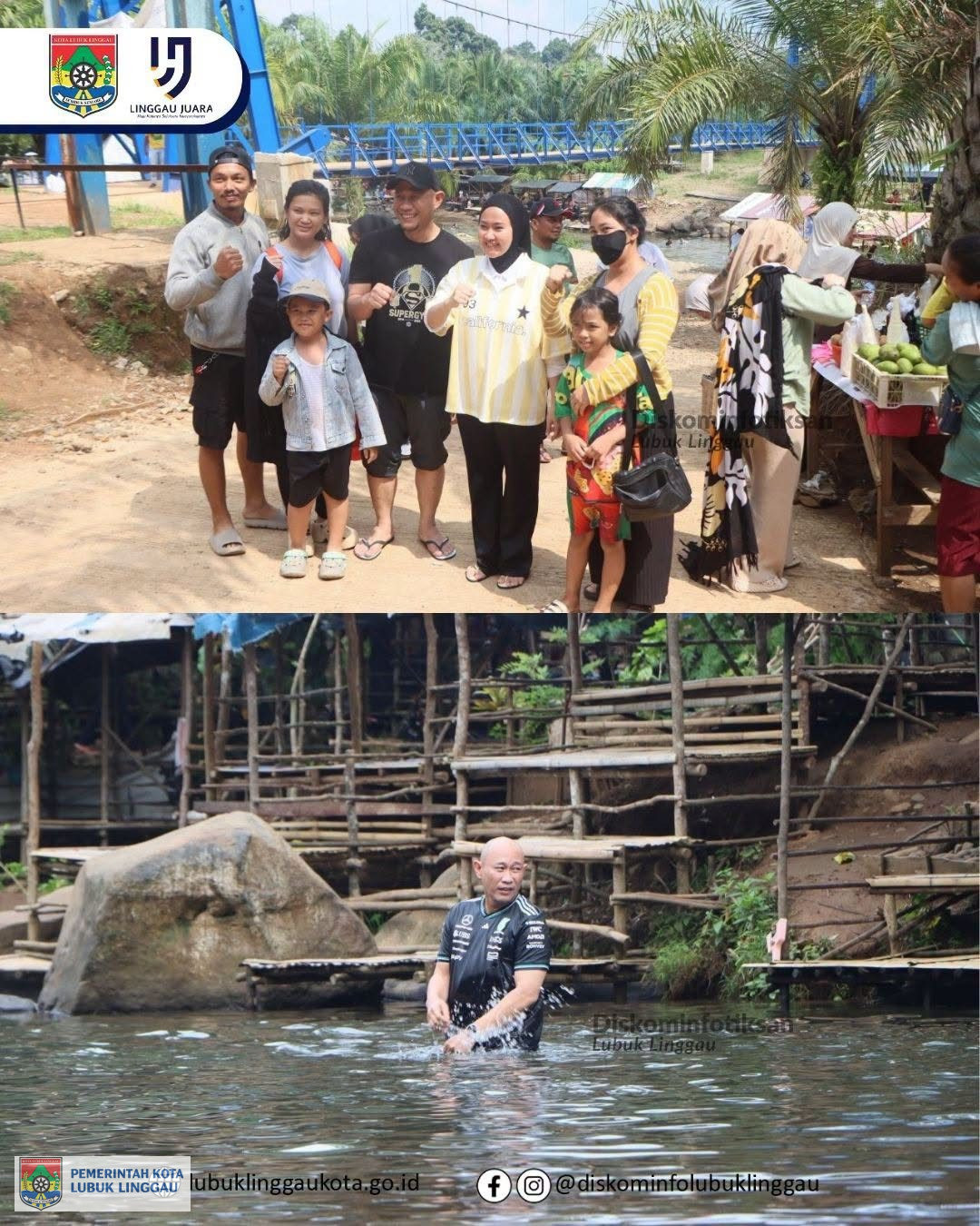 Wali Kota bersama Ketua TP KPP Kota Lubuk Linggau kunjungi Warga di Kawasan sekitar Wisata Batu Pepe