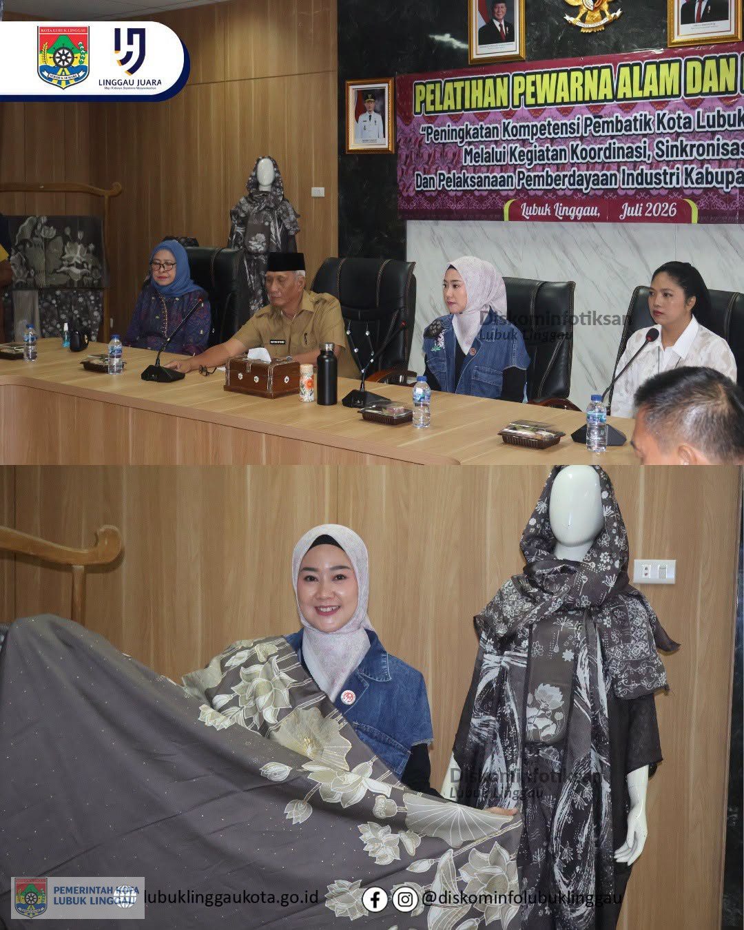 Wakil Wali Kota Lubuk Linggau Buka Pelatihan Pewarna Alam dan Prada bagi Pembatik