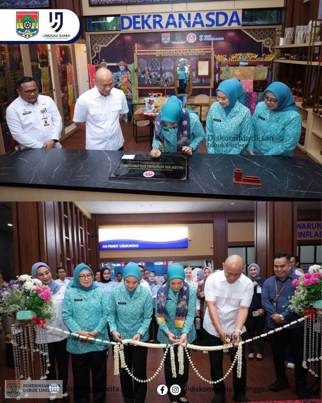 Hj Feby Herman Deru Resmikan Gerai Mini Dekranasda Kota Lubuk Linggau