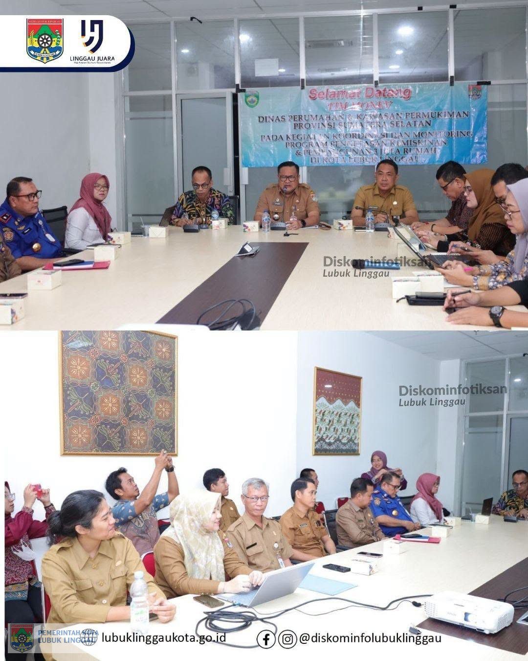 Sekda Pimpin Rakor Program Pengentasan Kemiskinan dan Pembangunan Tiga Juta Rumah di Kota Lubuk Linggau