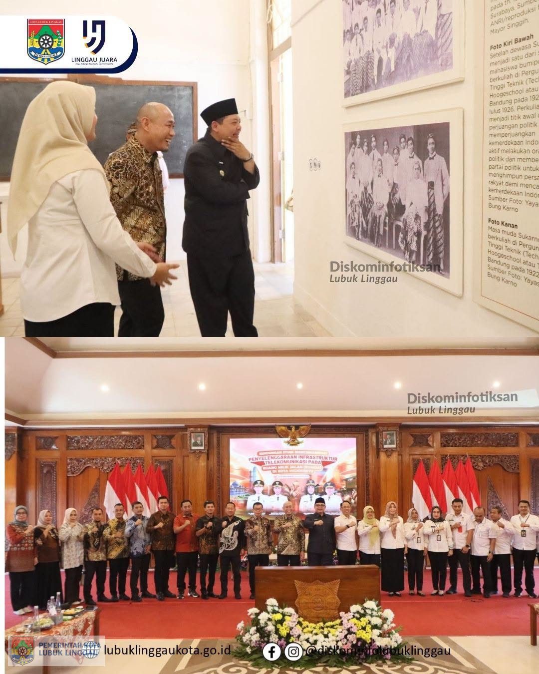 Wali Kota Kunker ke Mojokerto Terkait Penyelenggaraan Infrastruktur Telkom Rumija