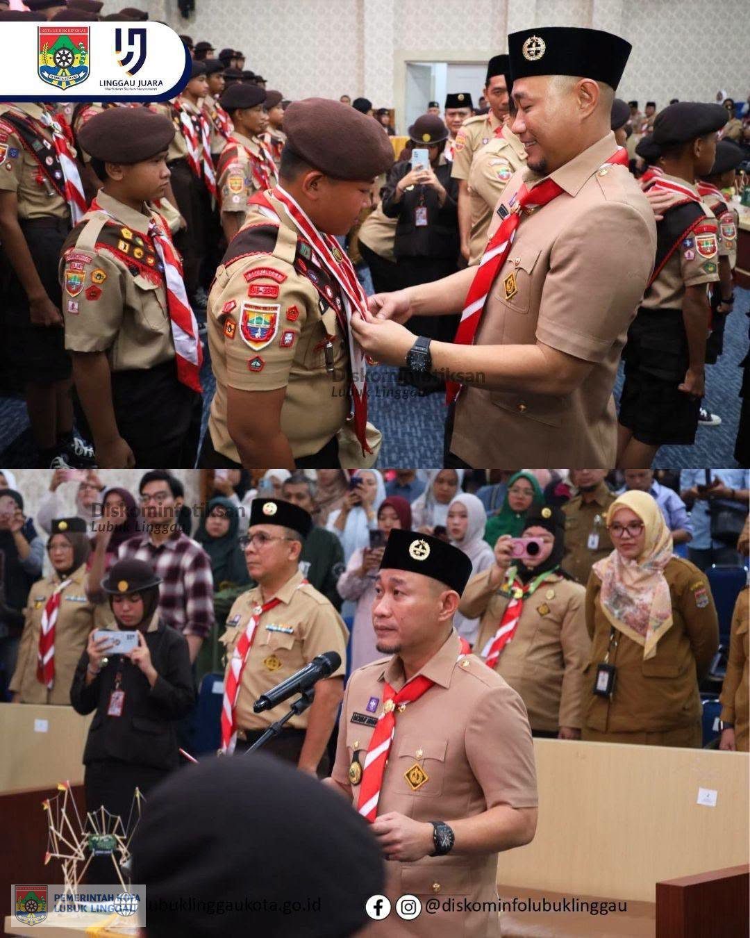 Wali Kota Lubuk Linggau Kukuhkan Pramuka Garuda dan Lepas Peserta Jambore Nasional 2026