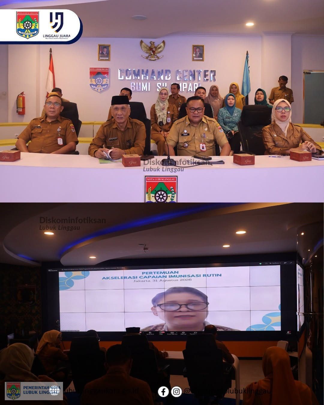 Wawako Lubuk Linggau Ikuti Rakor Lintas Sektor Percepatan Capaian Imunisasi 2026
