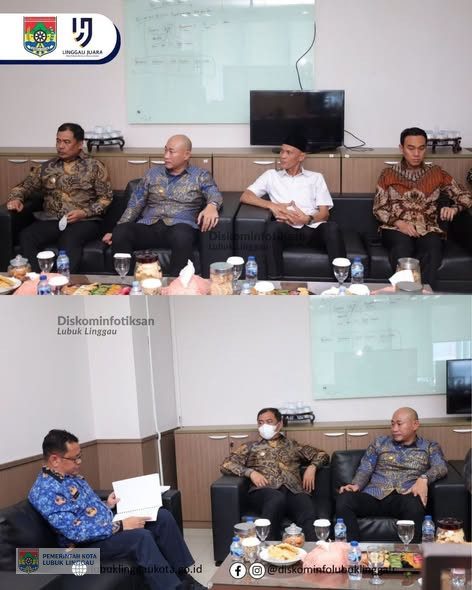 Wali Kota Lubuklinggau H Rachmat Hidayat bersama Bupati OKU Selatan, Abusama, Bupati OKI Muchendi, dan Wakil Bupati Muratara,Junius Wahyudi silaturrahmi ke BNPB. Kamis (10/9/2026). 