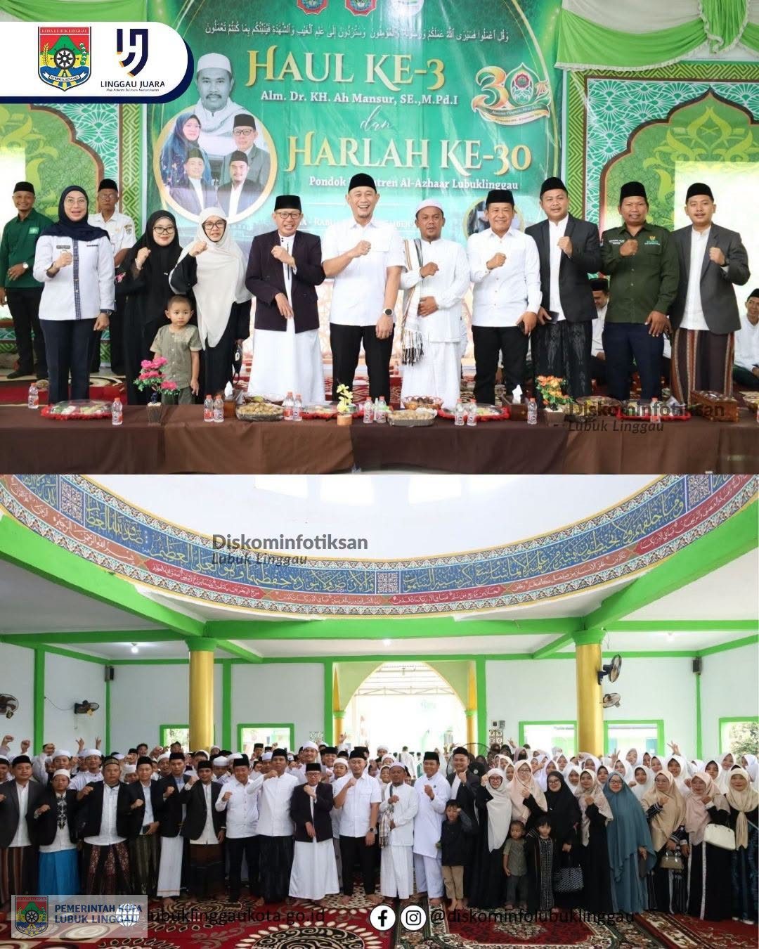 Wali Kota Hadiri Haul ke-3 KH Ahmad Mansur dan Harlah ke-30 Ponpes Al-Azhaar