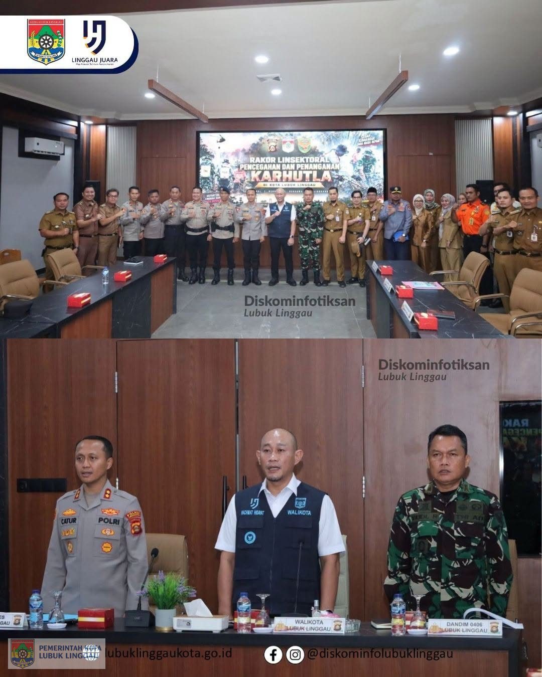 Wako Ikuti Rakor Lintas Sektoral Penanganan Karhutla